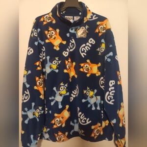 NWT Bluey Polar FleeceMen's Sweater - Blue